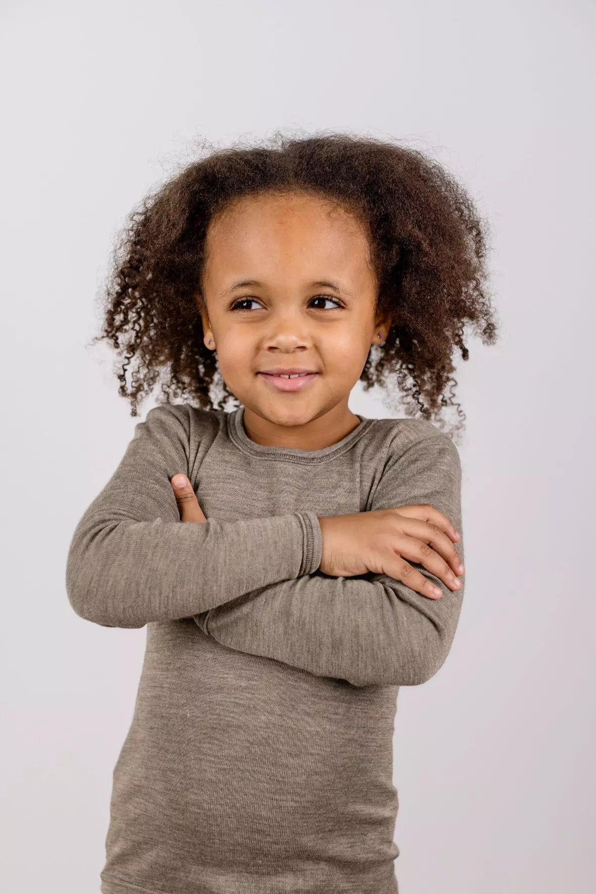 Children's long-sleeved shirt | walnut