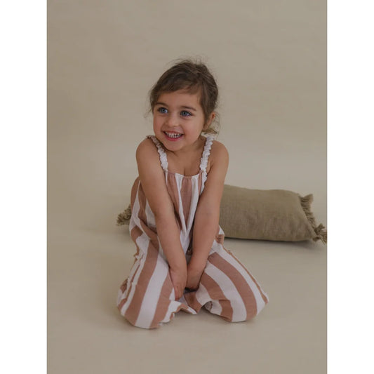 Gestreifter Kinder-Overall im Artisan Jumpsuit | Siena Stripes Design