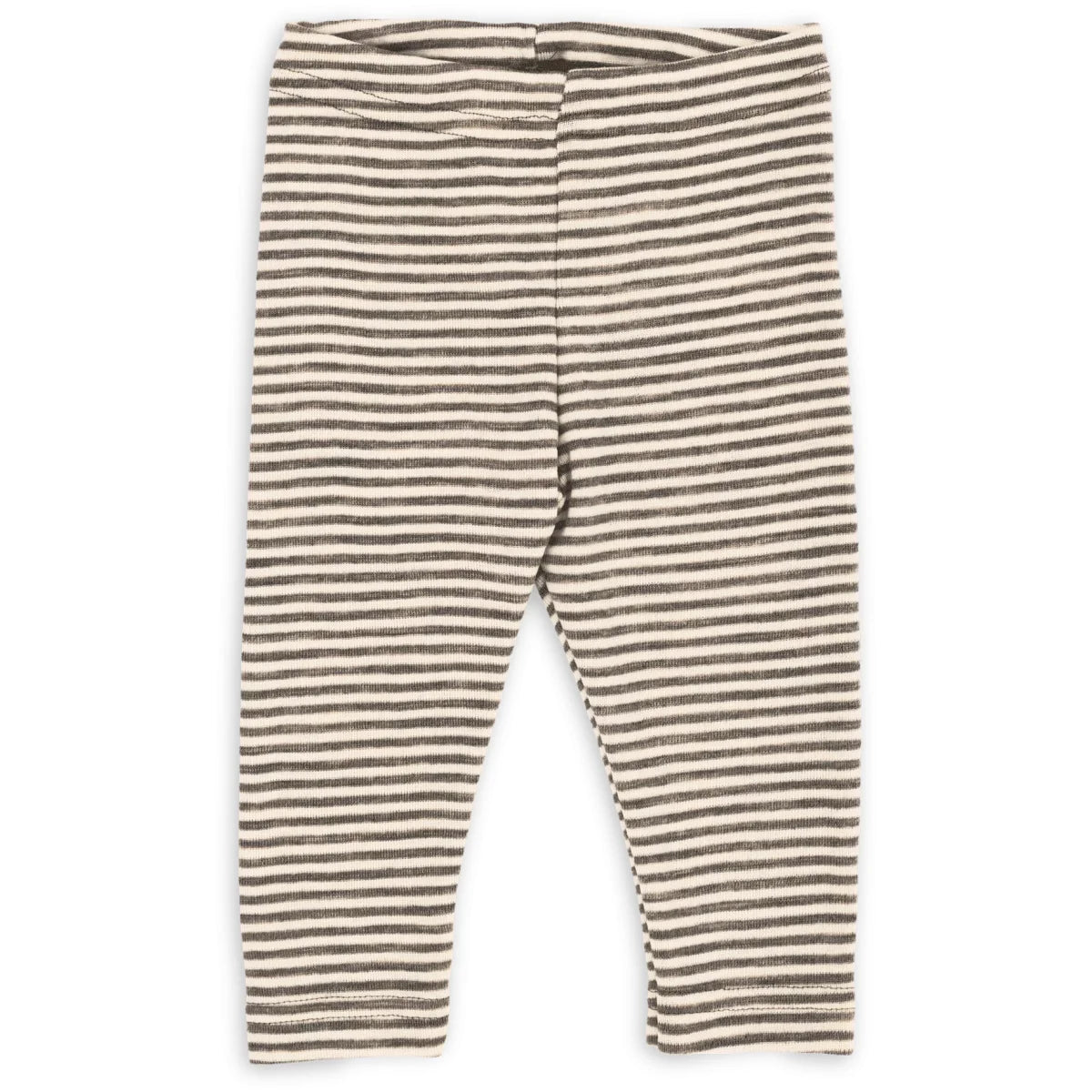 Gestreifte Baby-Leggings in Walnuss und Natur für Kinderkomfort