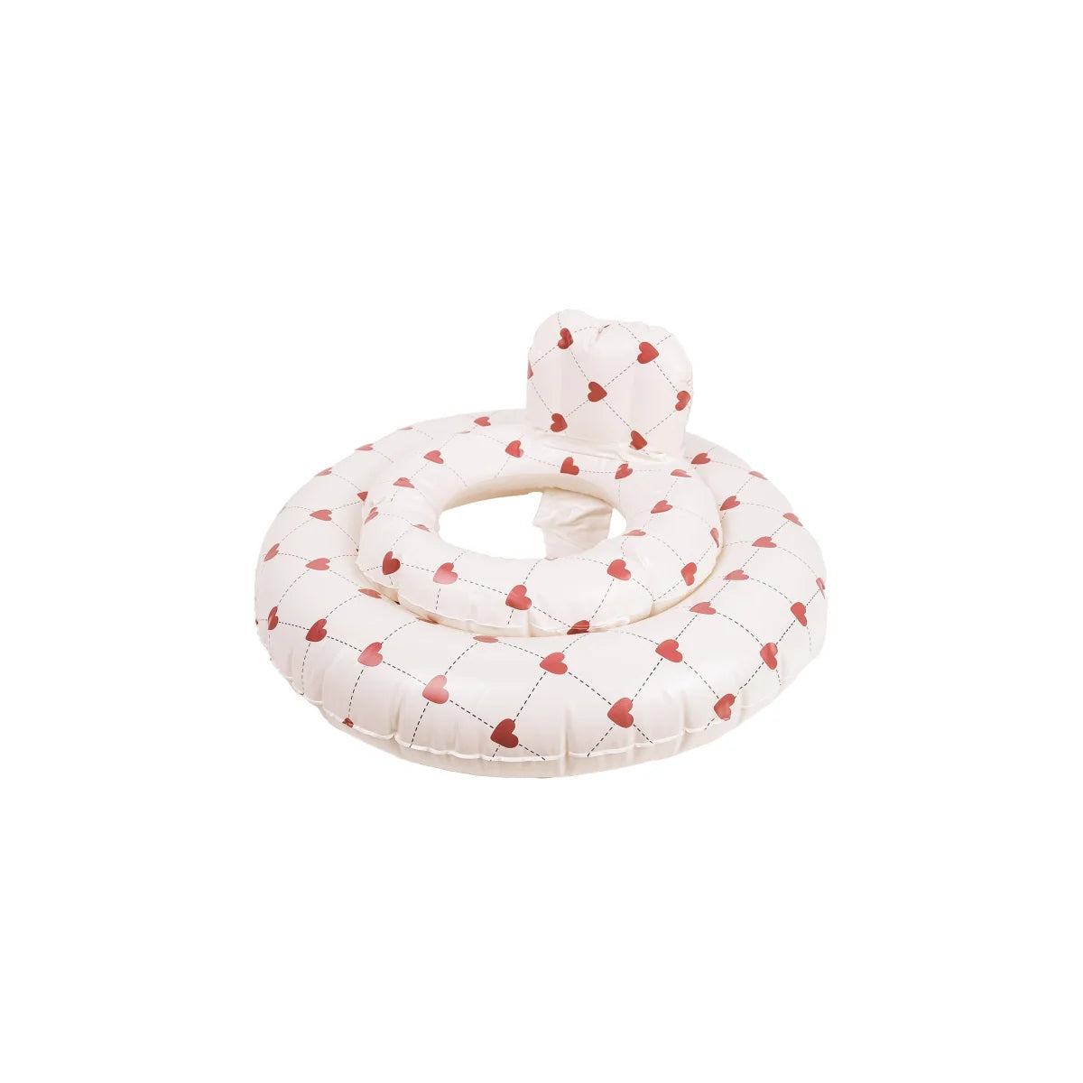 Aufblasbarer Baby-Schwimmring mit Herzmuster von Lovely Roots
