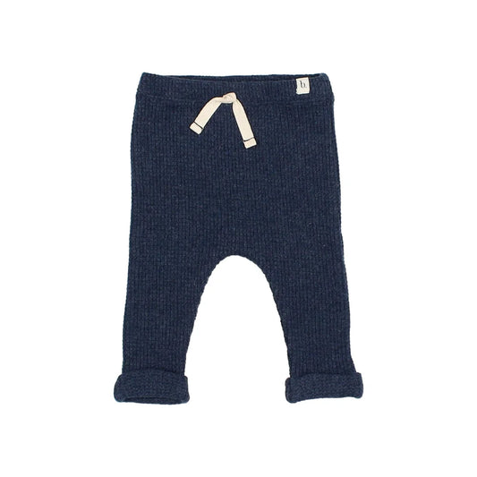 Navy gestrickte Babyhosen aus Waffelstoff für Jungen und Mädchen