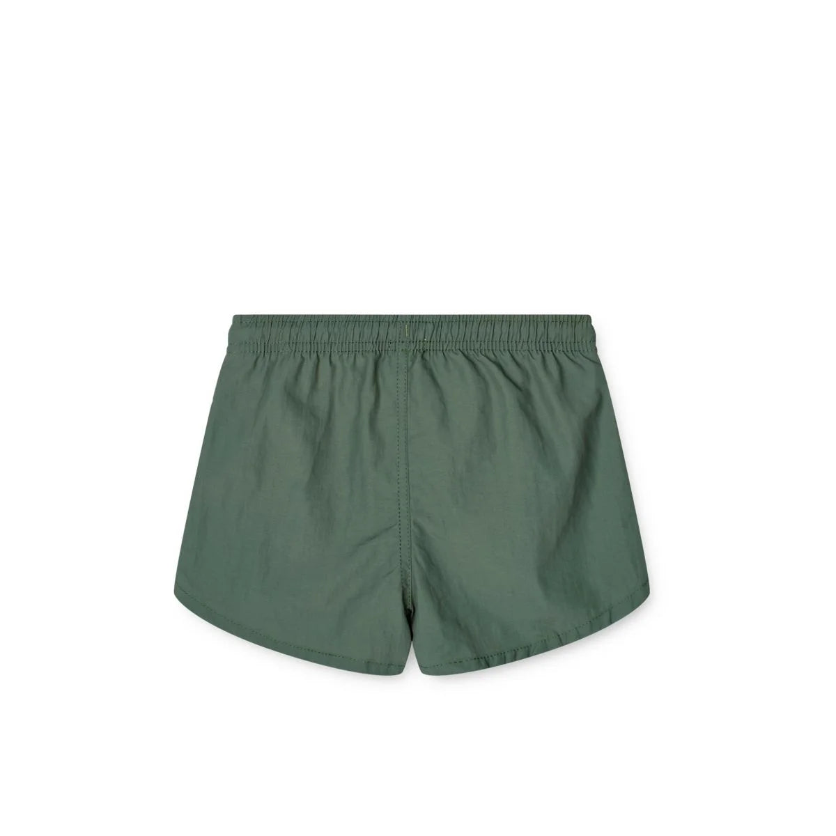 Olivengrüne Sportshorts mit elastischem Bund, Badeshorts Aiden in Gartengrün
