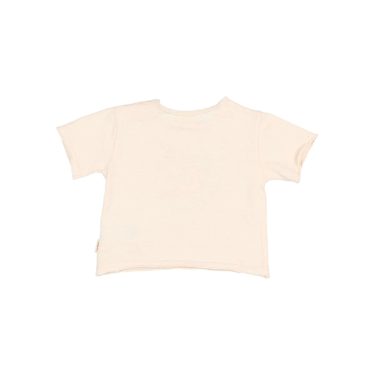Nachhaltige Babykleidung Schweiz: Banana T-Shirt Sand, cremefarbene Crop-Top