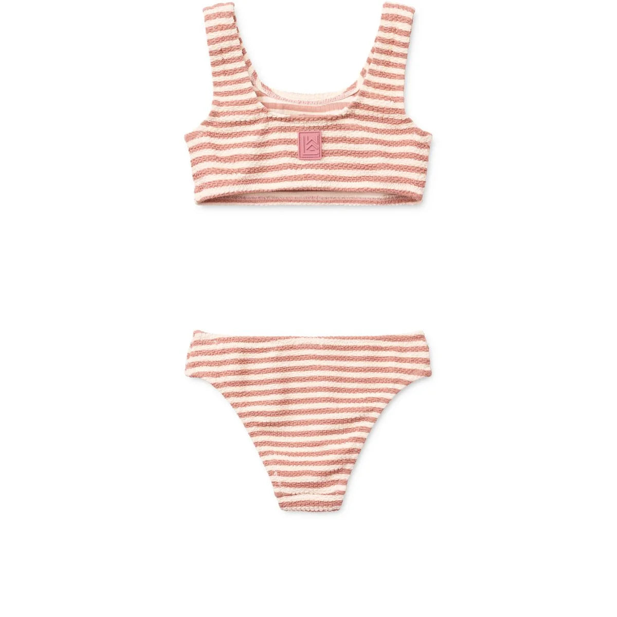 Gestreifter Bikini Bello Coral blush Creme de la creme für sonnige Tage