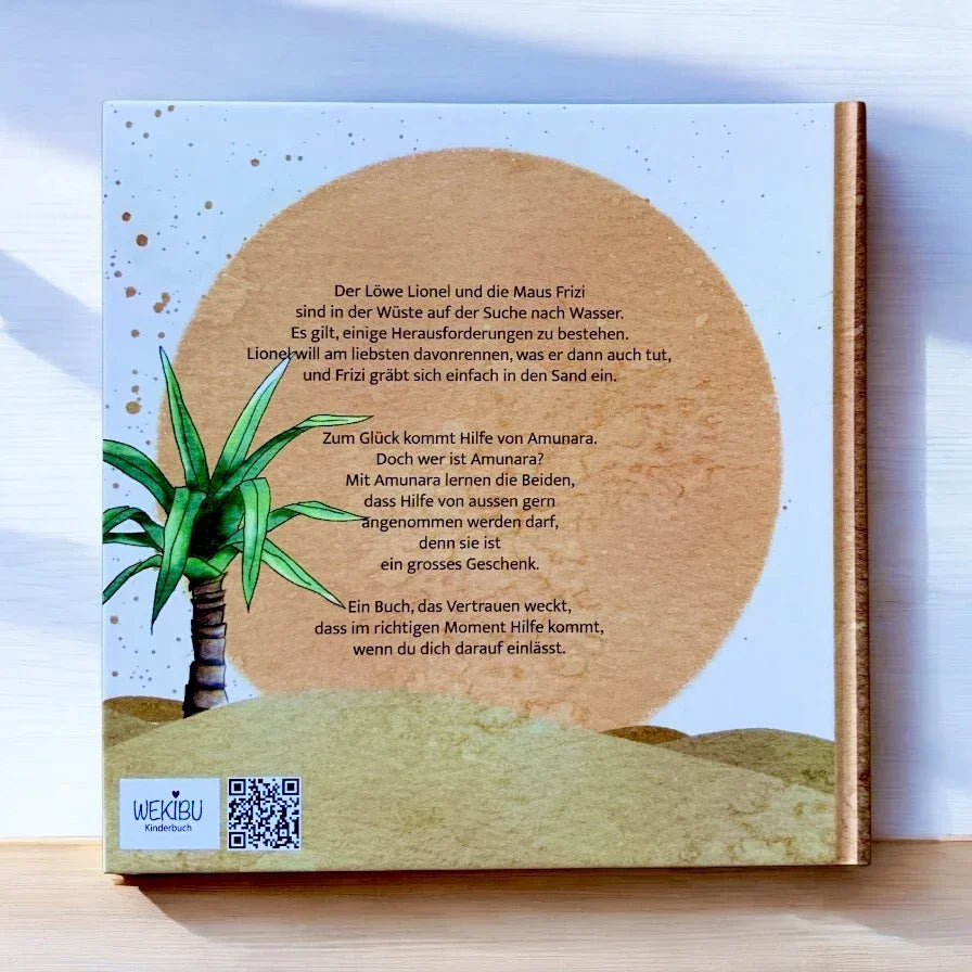 Bilderbuch Amunaras Geschenk Kinderbuchcover mit bunten Illustrationen