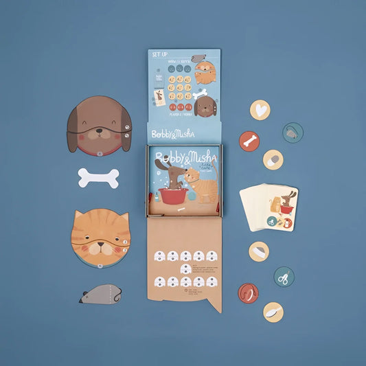 Bobby & Misha Tiny Game: Kaninchen-Garten-Puzzle mit Tiergesichtern