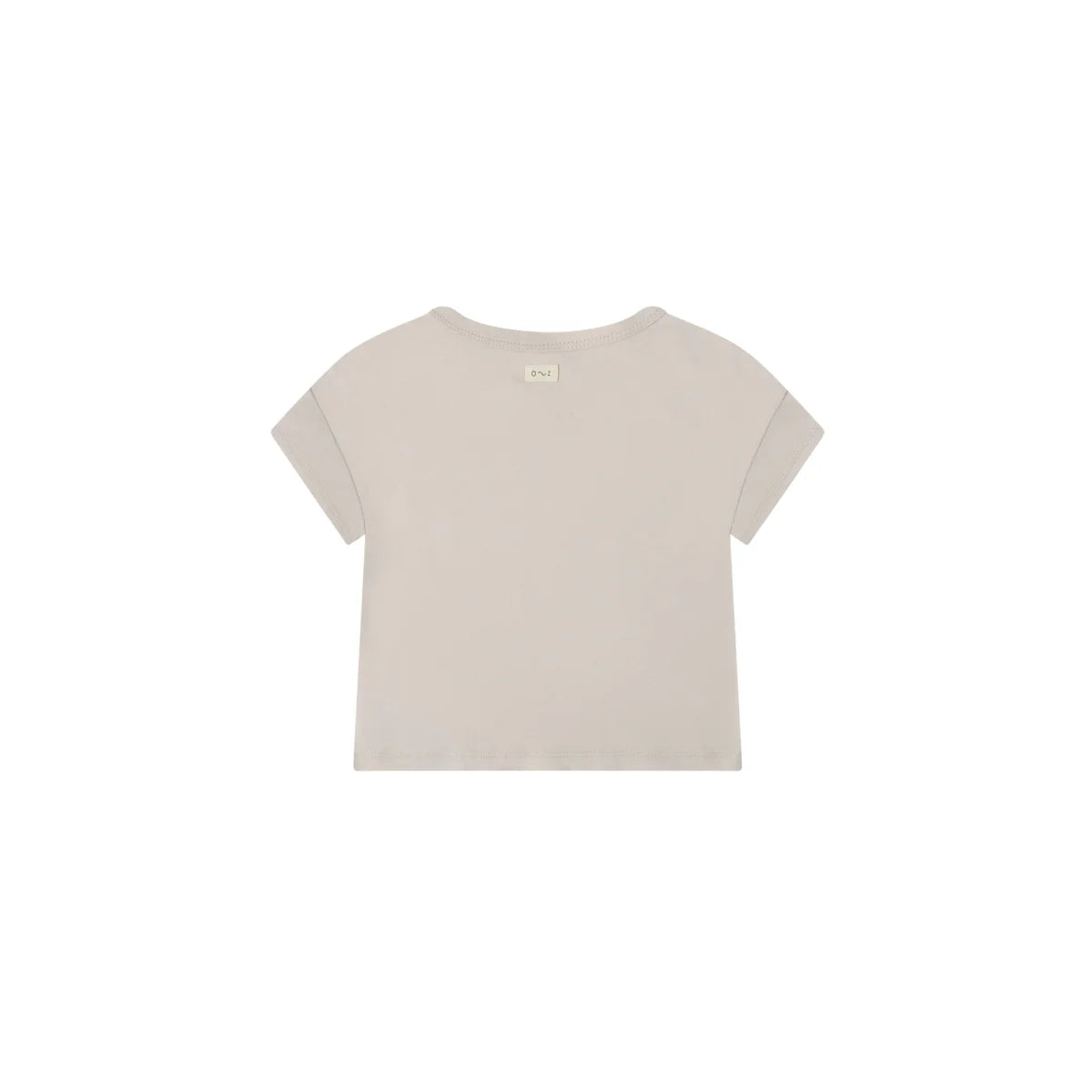Beige Boxy T-shirt mit kurzen Ärmeln von Make Meditate