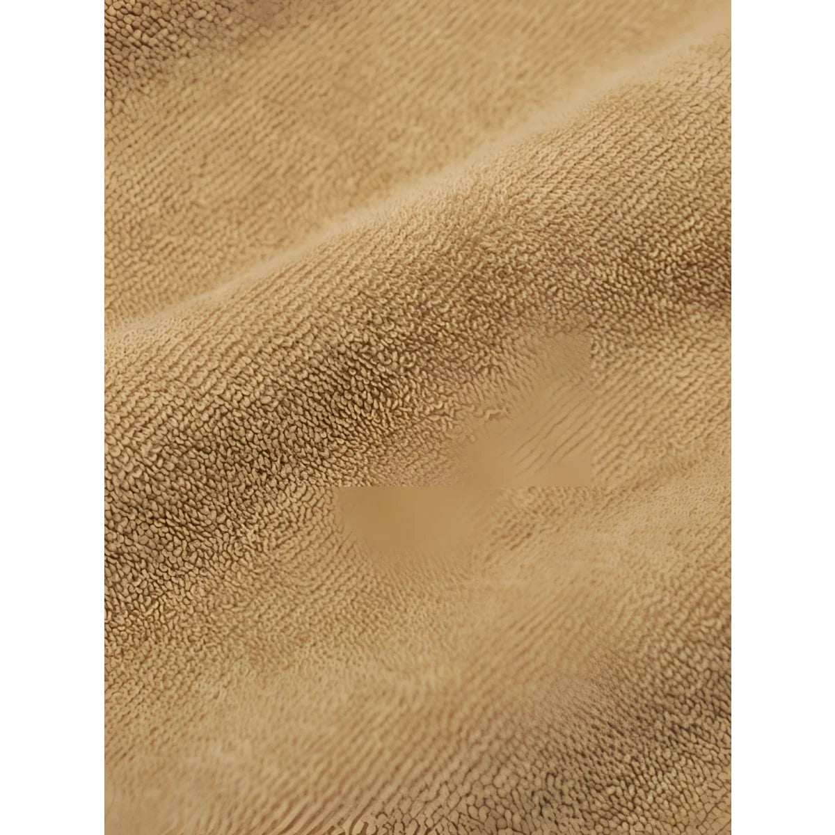 Tan Baumwoll-Frottee-Handtuch mit weichem Plüschgefühl, Boxy T-Shirt Wheat Terry