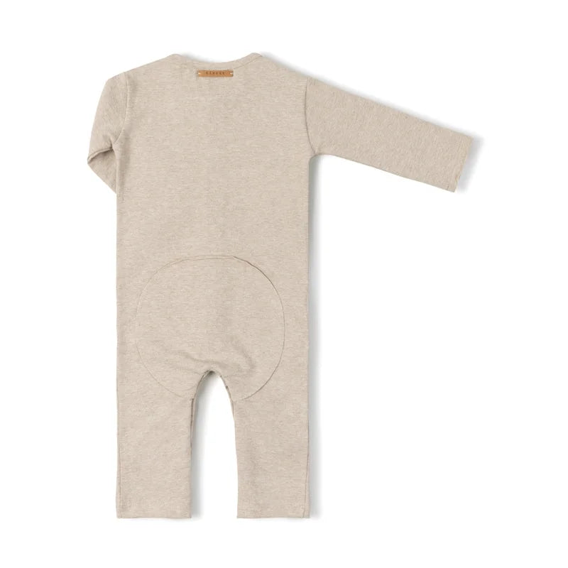 Beige Baby Onesie named Butt Onesie displayed on a neutral background