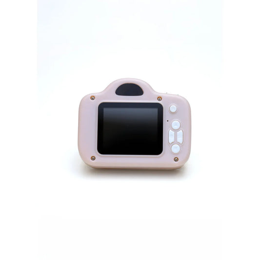 Rosa Digitalkamera mit schwarzem Display und Steuerknöpfen, Cam Cam Blush Biscuit