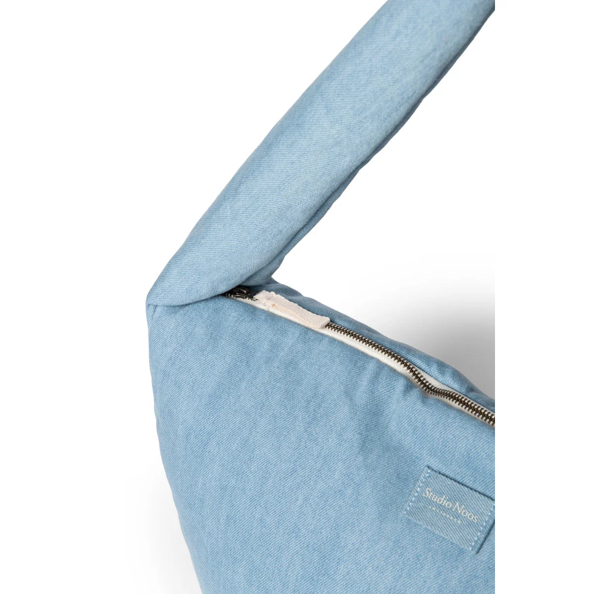 Helles blaues Schulterpolstertasche im Denim Solid Cross Body Bag Design