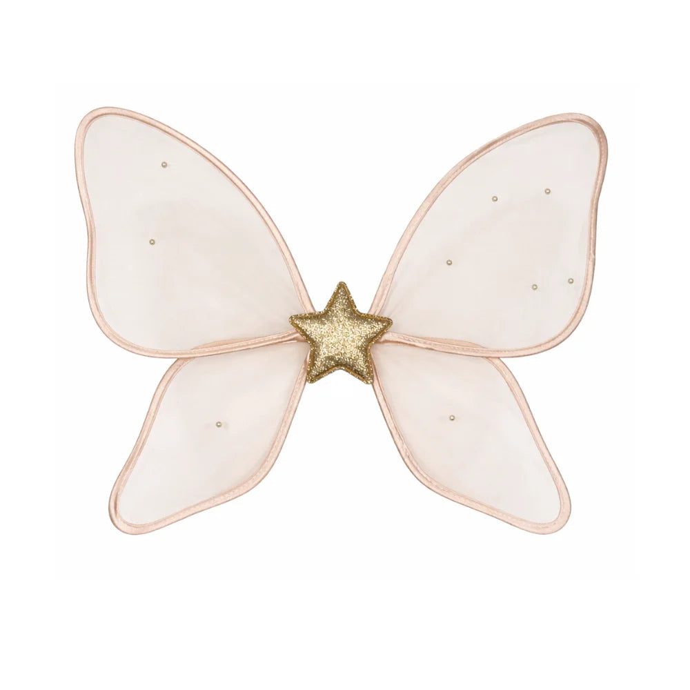 Zarte rosa Feenflügel Darcy mit Goldstern und Glitzersteinen, Billy loves Audrey