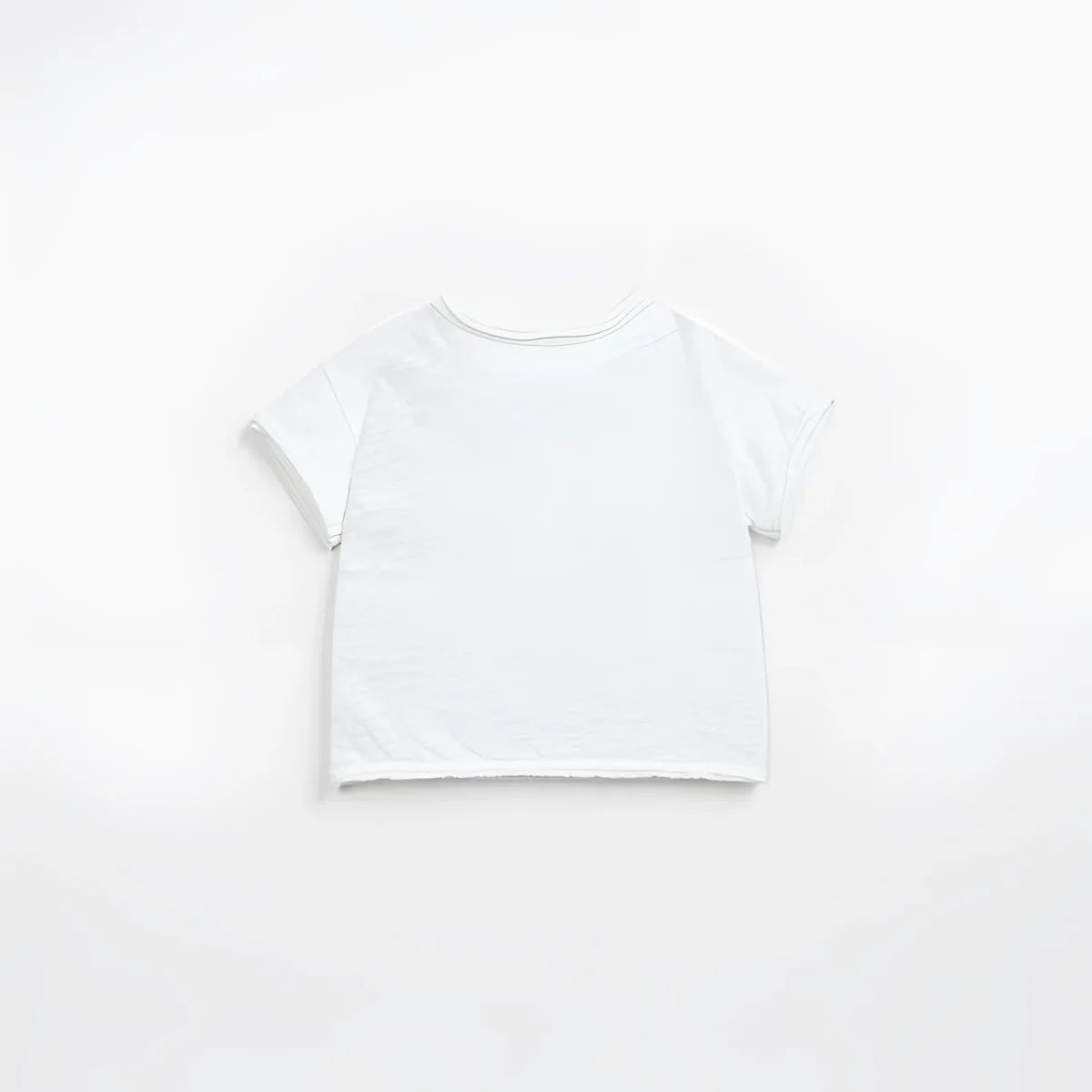 Weißes kurzärmeliges T-Shirt aus Flamé-Jersey von Felt