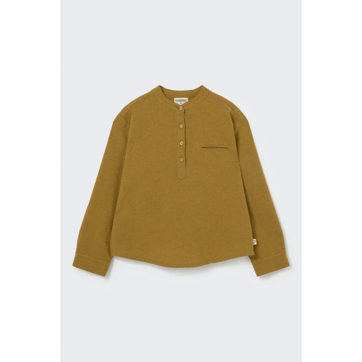 Cozmo Flanellhemd Jairo in Green aus strukturiertem Vichy-Flanell