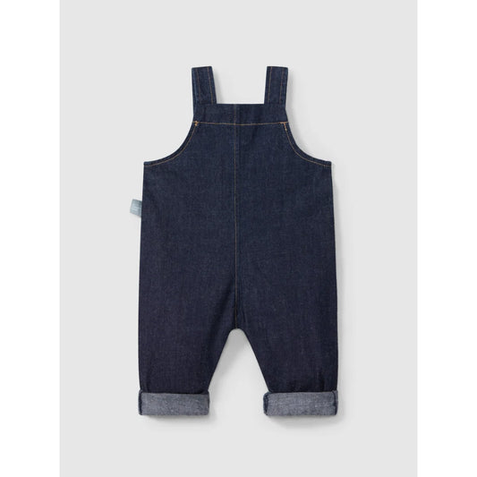 Dunkelblaue Baby-Latzhose aus Denim im Produkt Jeans Latzhose