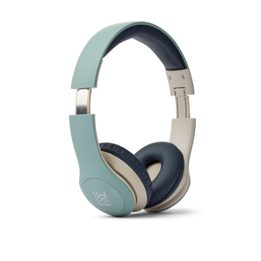 Mintgrüne und marineblaue kabellose Kopfhörer Quinn im Peppermint-Mix-Stil