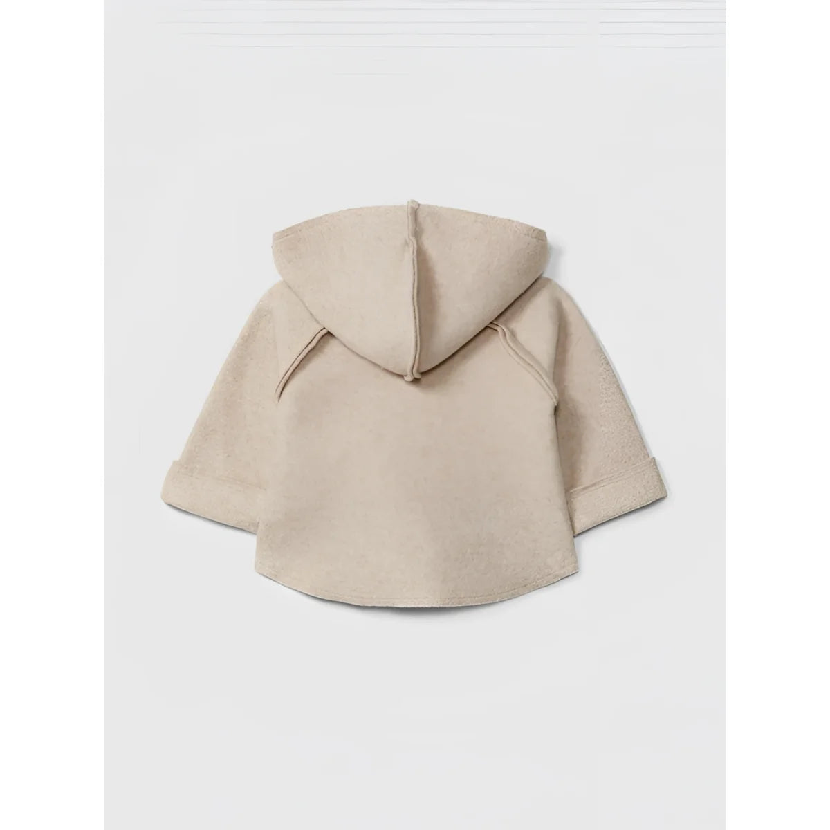 Snug Kapuzenjacke Fleece in Beige – Ansicht 2