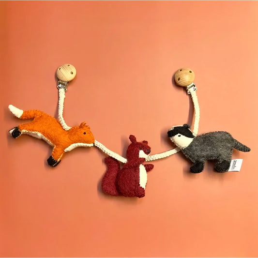 Gamcha Kinderwagenkette Waldtiere