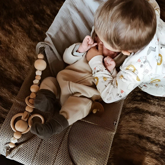 Kinderwagenkette Daisy Daylight aus Holz Basics natürlich