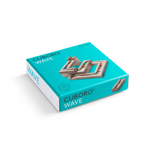 Cuboro Wave Set: Teal-weiße Box mit 22 Elementen