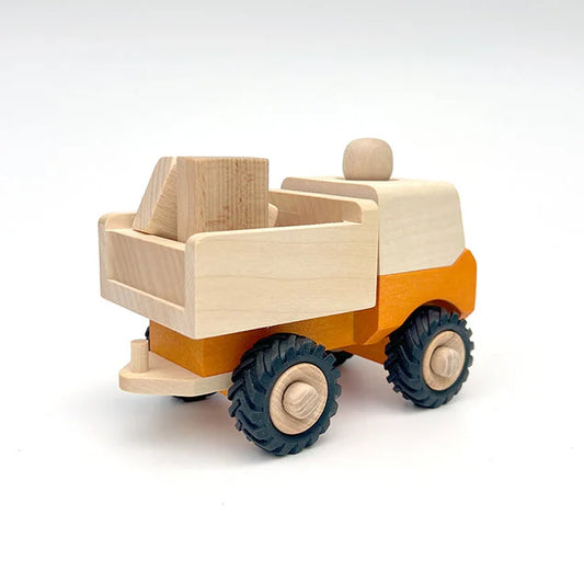 Holzspielzeug Lastwagen ARTHUR, robustes Holzfahrzeug für Kinder, langlebig und sicher
