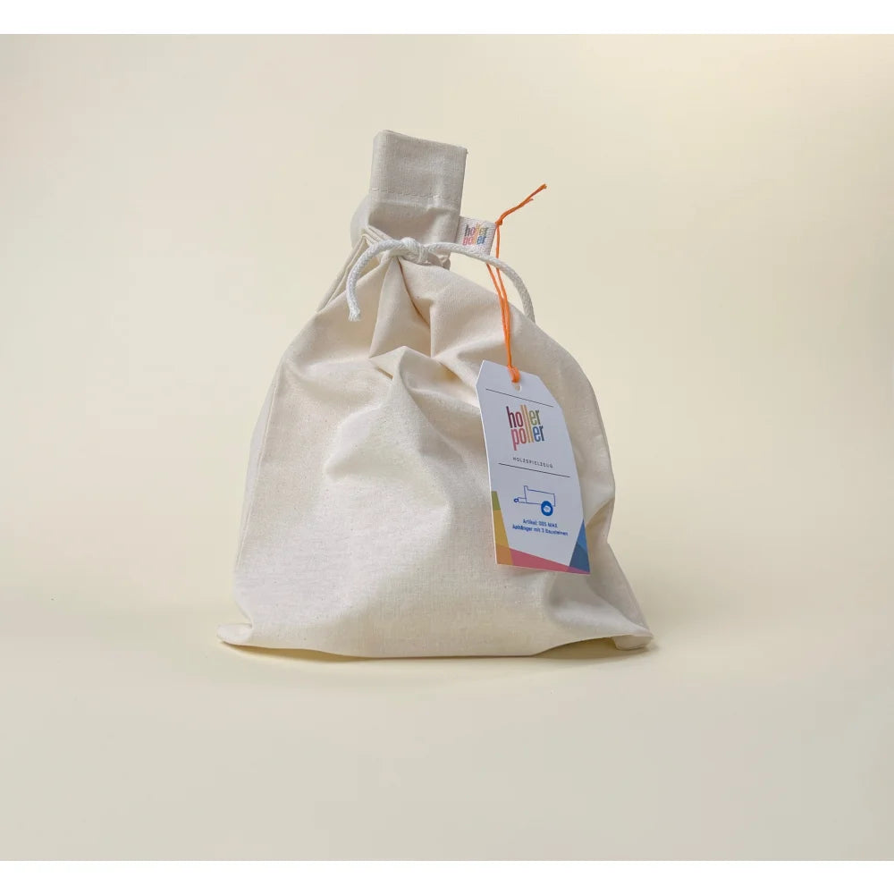 Drawstring Baumwolltasche mit Anhänger für Lastwagen ARTHUR Produkt display