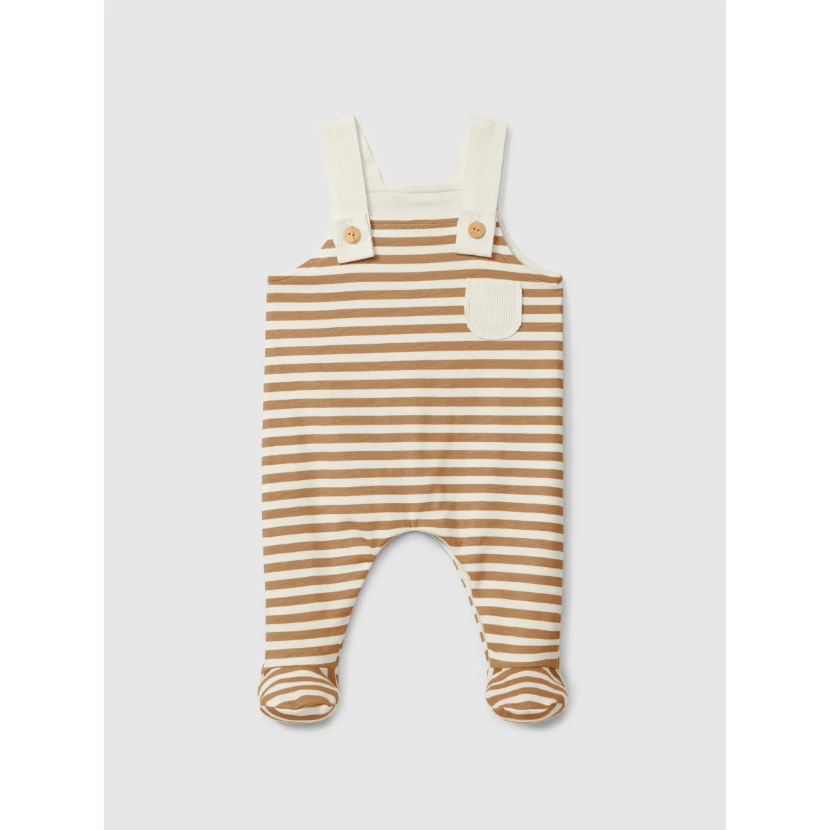 Salopette a righe | Almond
