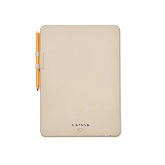Beige Zeichentablett mit Stylus für kreative Arbeiten auf LCD-Zeichentafel Zora Sandy