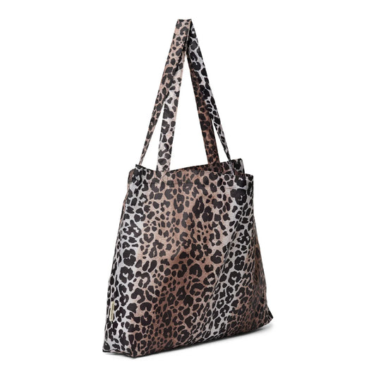 Leopard print tote bag for stylish grocery shopping, named Leopard Grocery Bag