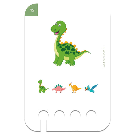 Lochkasten Kartensatz Welt der Dinos vom Kölner Lernspielverlag - Detailansicht 1