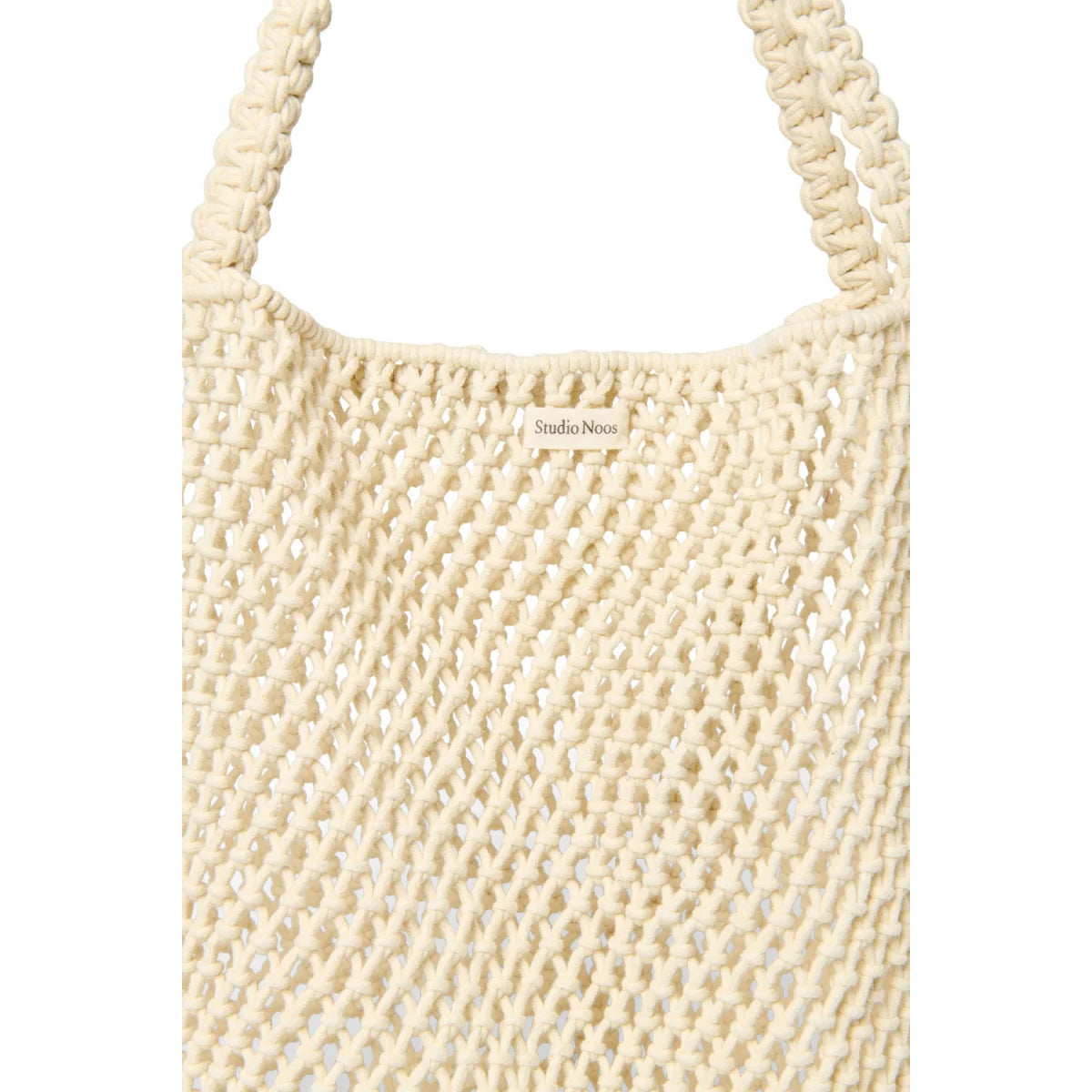Cremefarbige Makramee-Tasche für Mütter im Produkt Macrame Mom Bag Natural