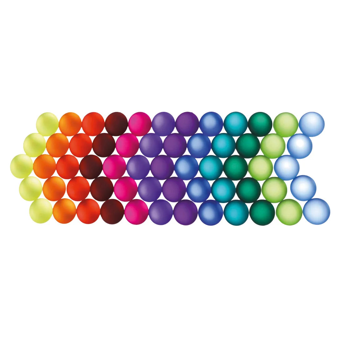 Bunter Buntstift-Set mit glatter Matt-Oberfläche, 60 Stk