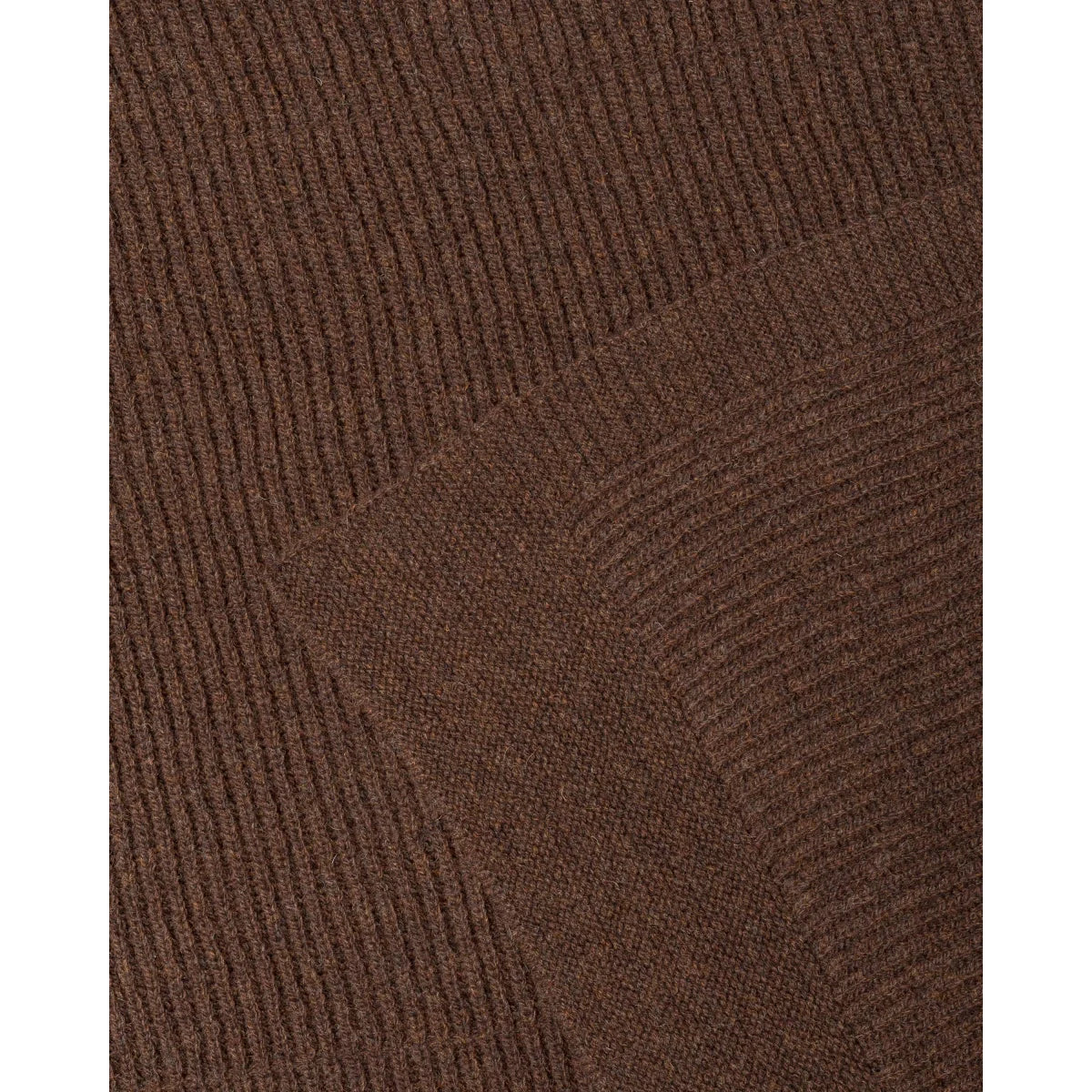 Merino Knitted Blanket Gaston | Dark Brown