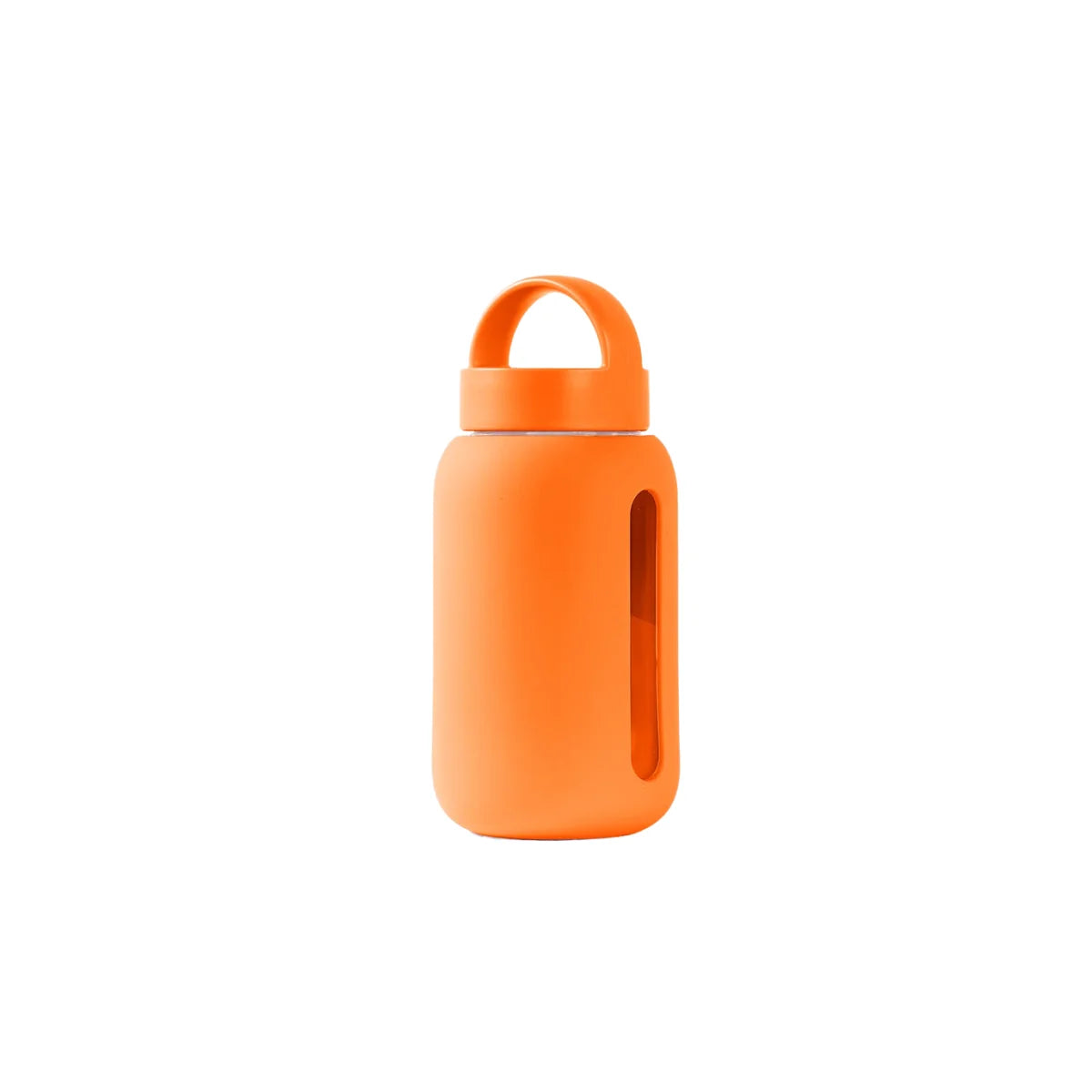 Orange Wasserflasche mit Griff, Mini Flasche 500ml für Trinkbedarf