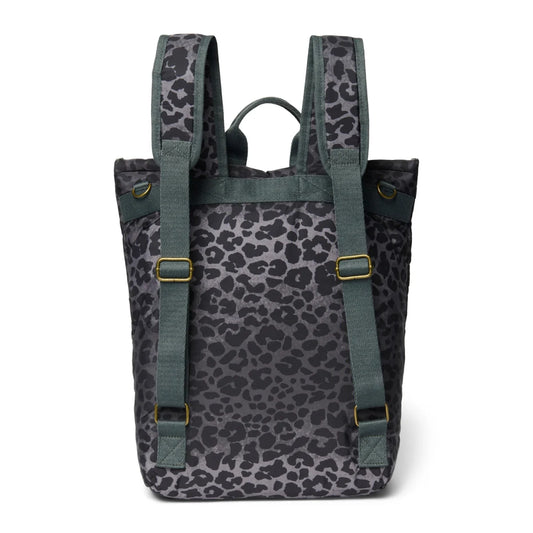 Leopardenmuster Rucksack mit verstellbaren Schultergurten auf Produktseite Mom Rucksack Puffy