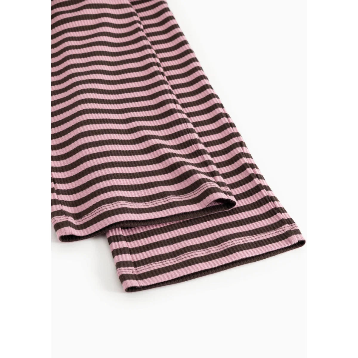 MarMar Copenhagen Pansi Hose Modal Stripe Heather Stripe Detail Rippenstrick