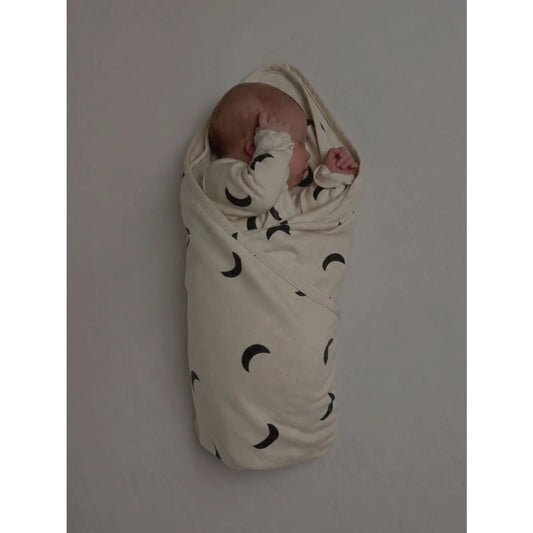 Organic Zoo Reversible Blanket Undyed Midnight Detail