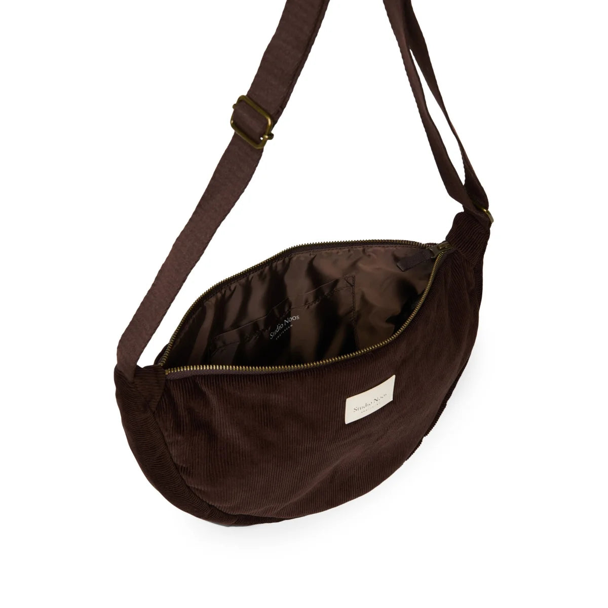 Banane Rib Puffy | Marron foncé