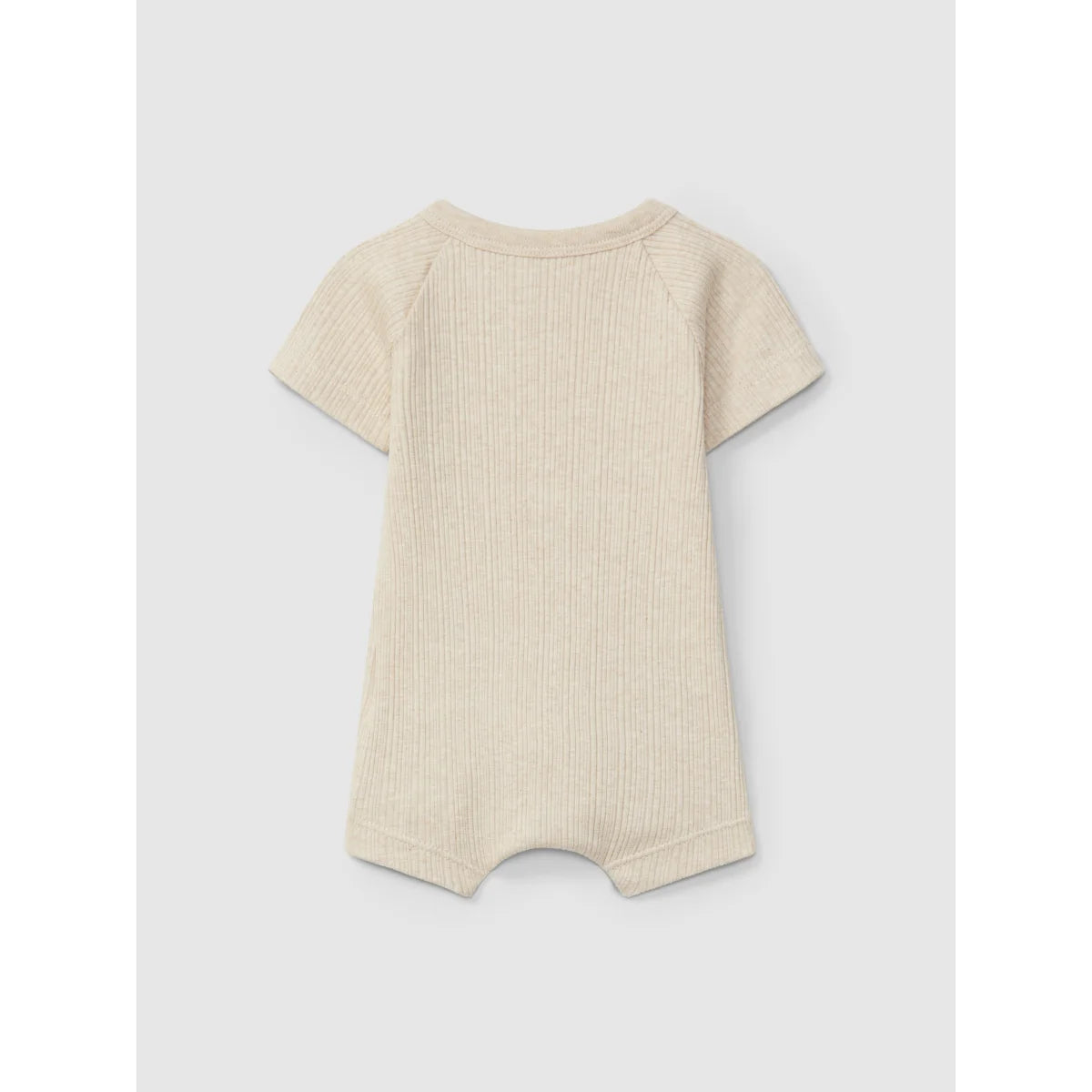 Beige geripptes Baby-Overall im Produkt Ribbed Romper kurz