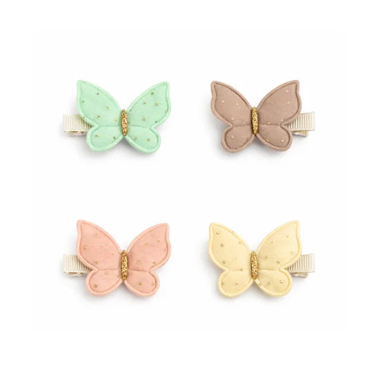 Schmetterlings-Haarklammern Amelia von Billy Loves Audrey in Pastelltönen