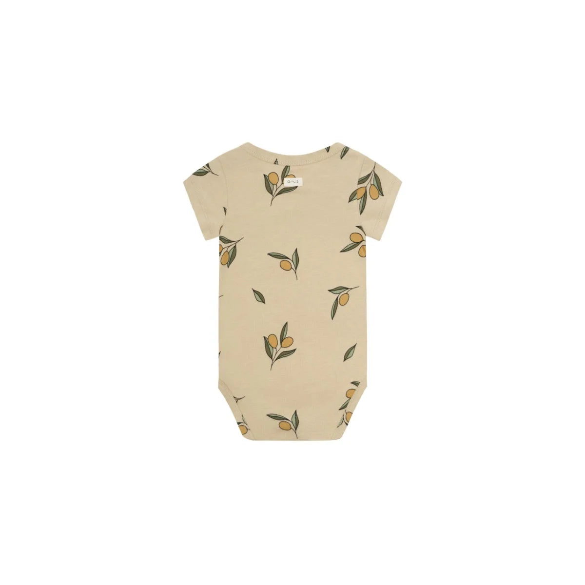 Olivenmuster Baby-Body aus der Kollektion Kurzärmeliger Bodysuit | Olive Garden