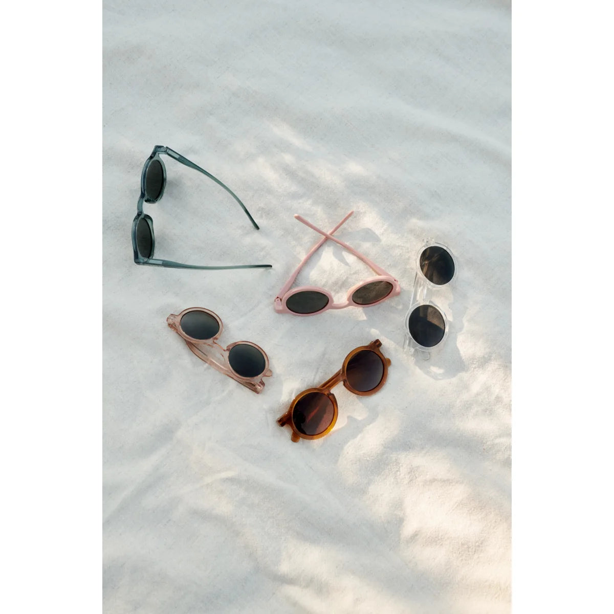 Verschiedene rundlinse Sonnenbrillen für Kleinkinder, DARLA Dark Tortoise Shiny