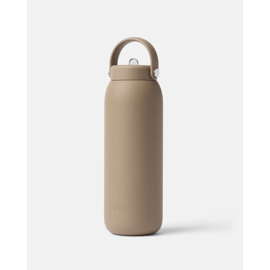 Bink Stainless Flip Cap 700 ml in Mocha (mokkabraun), Edelstahl-Isolierflasche mit Flip-Verschluss – Ansicht 2