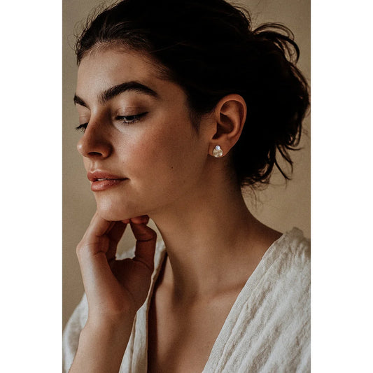 Delikate Perlenstecker Mira in 18k Gold Vermeil, 925er Sterling Silber