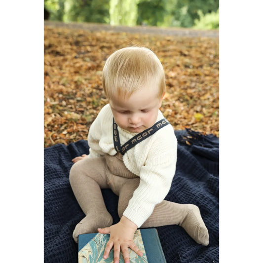 Strumpfhose mit Träger Footed | Peanut Blend Patterned