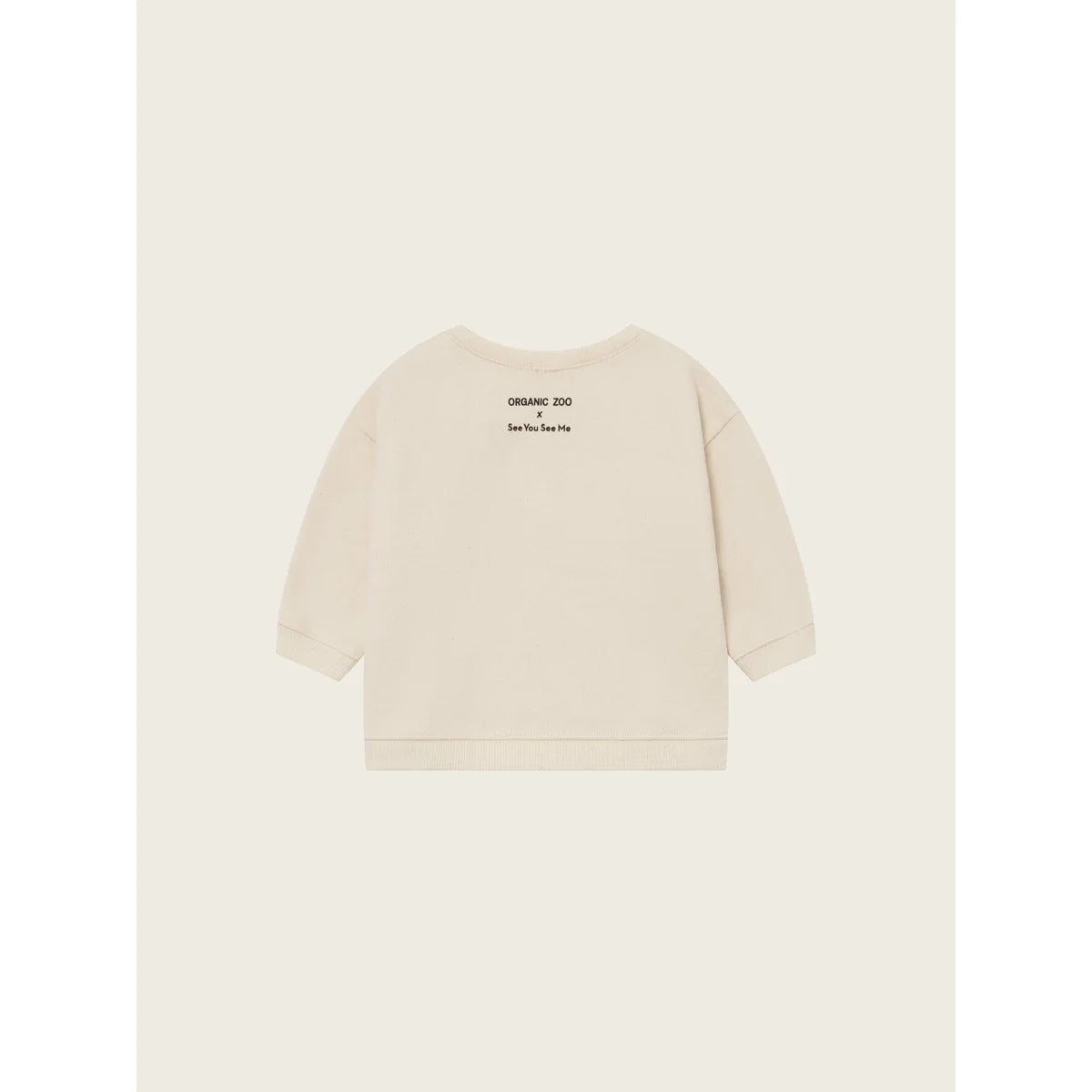 Helles langärmliges Sweatshirt aus Cremefarben mit schlichtem Design von Cabin Adventure Undyed