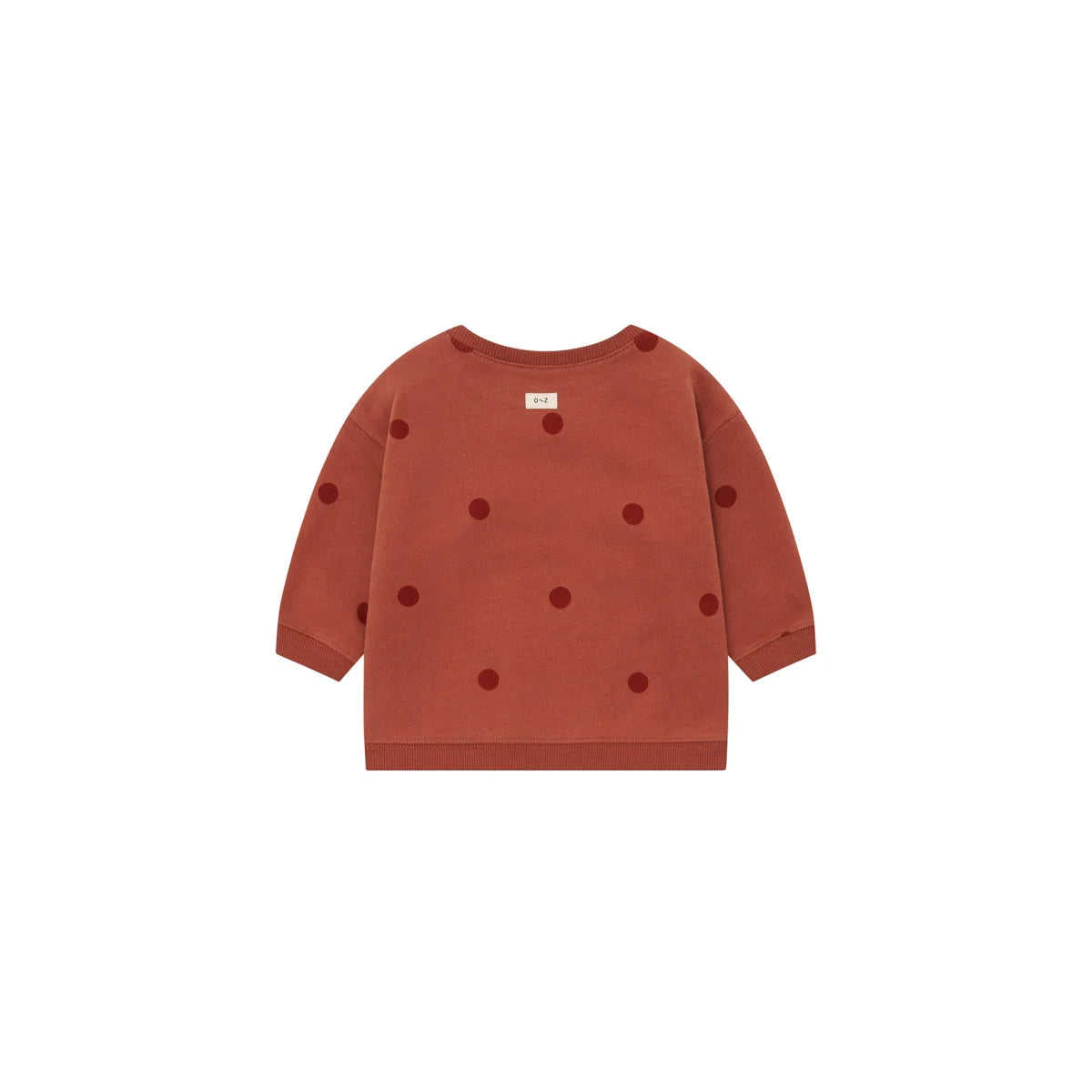 Organic Zoo Sweatshirt Rooibos Dots Detail