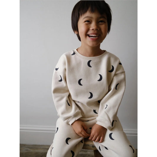 Organic Zoo Sweatshirt Undyed Midnight Detail