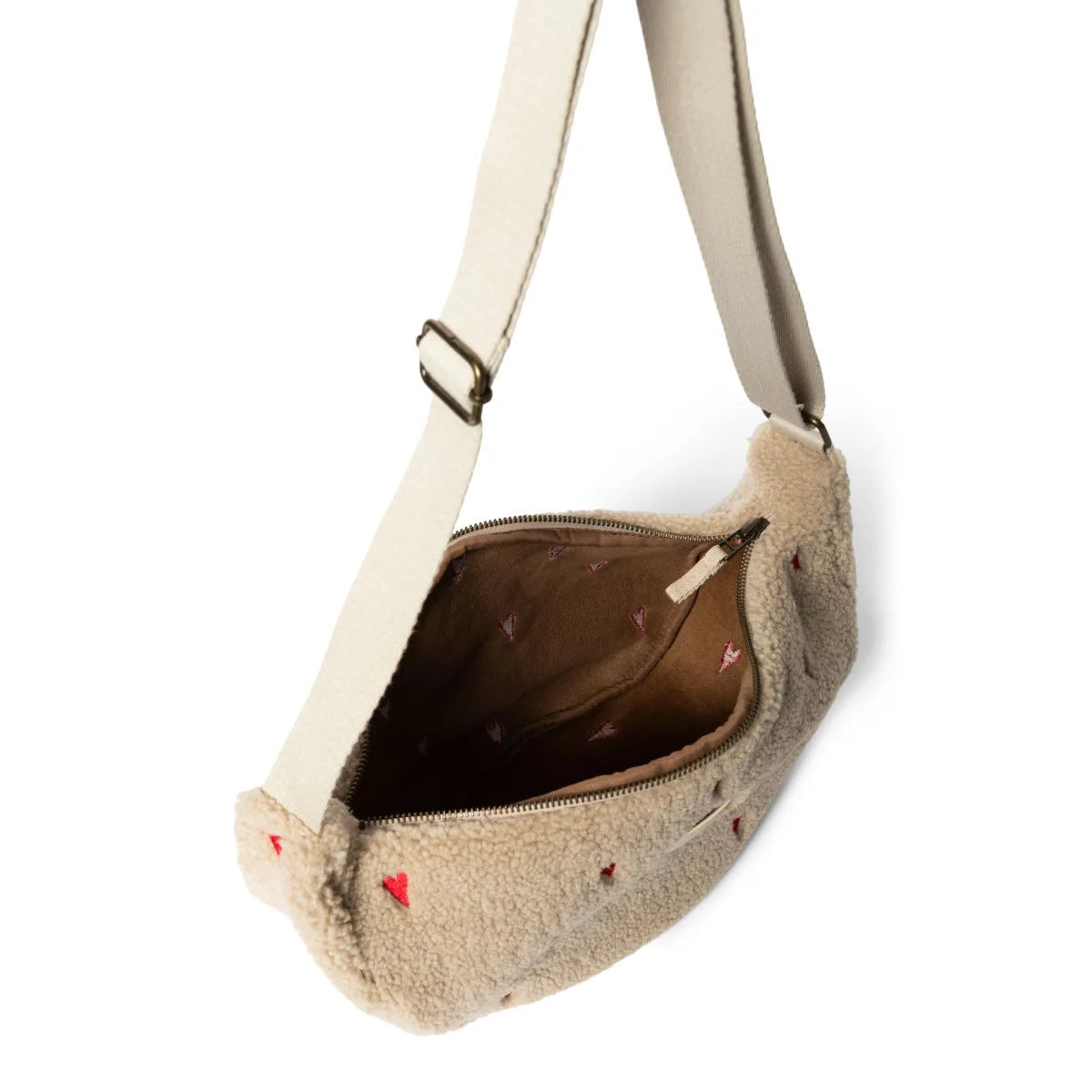 Plüschhund-geformte Umhängetasche mit offenem Reißverschluss, Teddy Adult Fanny Pack