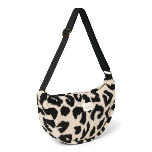 Leopardprint Sherpa-Crossbody-Bag im Teddy Adult Fanny Pack von Holy Cow
